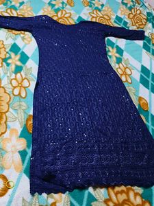 Elegant Navy Blue Kurta