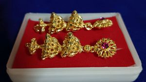 Golden Latkan Earrings.