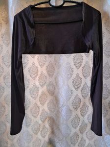 Brown Long Sleeve Shrug