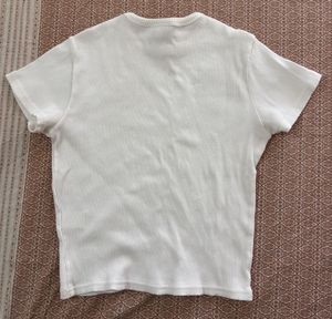 Lacoste Cotton Ribbed Kids Tshirt (fits women)