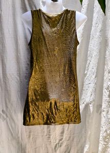 I. CUTE METALLIC DRESS
