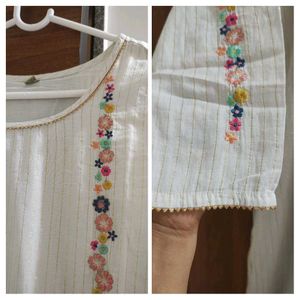 Embroidered Sharara Kurta Set with Dupatta
