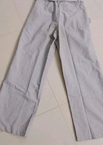 High waist trousers with belt