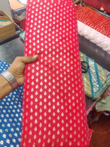 Fancy Chanderi Fabric With Work