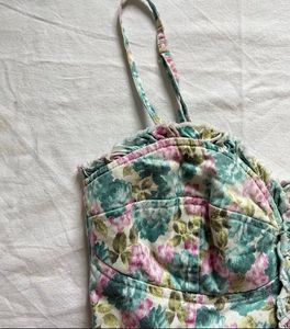 Floral Bustier Top