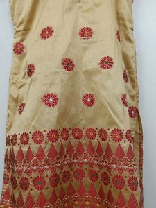 Beautiful Golden Red Kurta