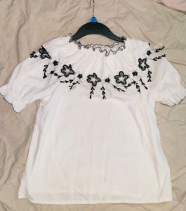 Cold Shoulder Lace Korean Top Womens No Flaws