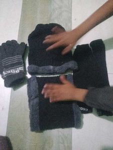 Winter Set: Cap, Scarf, Gloves &amp; Sleeves