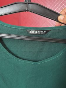 Green Shein Top For M Size Womens