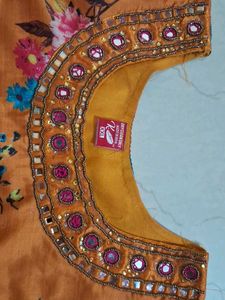 Orange Floral Kurta Set