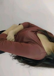 Burgundy Long Sleeve Top