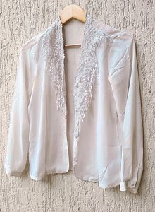 Lace Trimmed jacket/ shirt