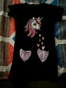 Cute Unicorn T-Shirt Dress