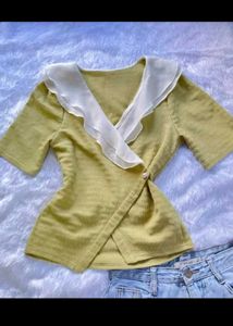 Chic Olive Green Top