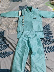 Boys&#39; Blue Duck Waistcoat Set