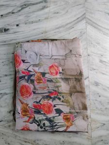 Floral saree along with blouse