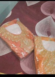 4 colour Green Embellished Ethnic Dress