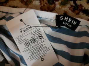 Blue &amp; White Striped Tube Top (New with Tag)