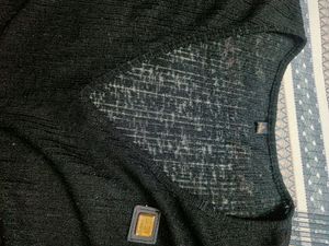 Sheer Black Top(Gym Wear)