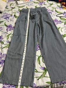 Stripped White N Black Tousers