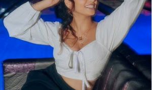 Full Sleeve White Crop Top