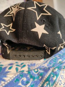 Unisex Black and White Printed Cap