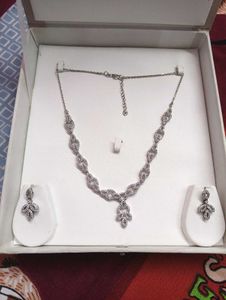 925silver Kalyan Jewellers Necklace Set
