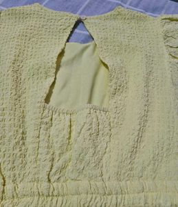 Cute Yellow Ruffle Jumpsuit