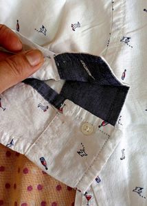 kids branded white shirt