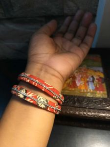 Bangles Covered With Printed Coth