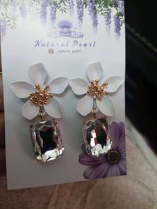 Floral Crystal Earrings