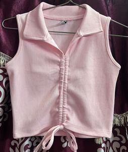 Pink Crop Top
