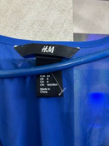 Blue High-Low Dress
