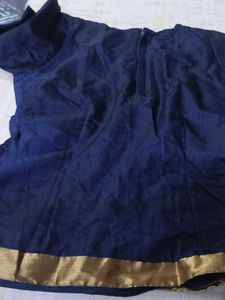 Elegant Navy Blue Blouse