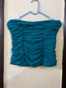 Turquoise in Colour Tube Top Size S
