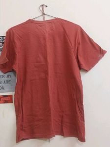 Orange Graphic Print T-shirt