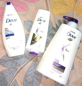DOVE SHAMPOO CONDITIONER BODY WASH