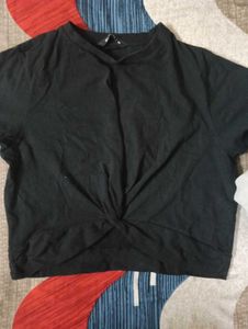 A Sexy Black Crop Top From Zudio