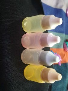 Empty colored Dropper Bottles