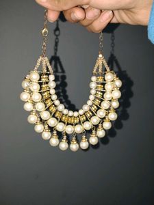 Pearl Necklace With Earrings