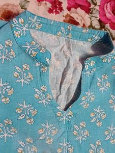 Blue Short Kurti