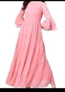 Long Flair Pink Gown💖✨