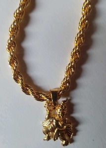 (11 Pcs) Hanuman Ji Golden Chain