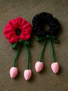 Floral Scrunchie Set