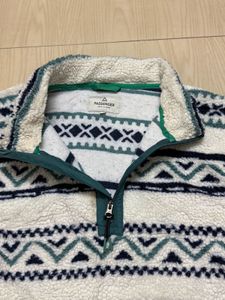 Patterned Fleece Pullover