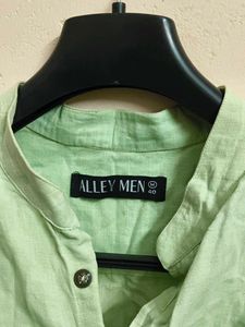 Light Green Grandad Shirt