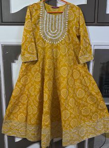 Yellow Anarkali