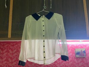 Net Collar Shirt