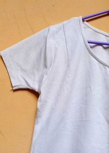 White Cutout Detail Top