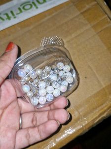 Pearl Hair Earrings 24 Pcs For Braids Or Haistyles